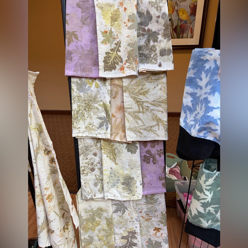 Handmade Ecoprinted Mystery 2 Pack! (Kitchen Towels and Tote Bags)